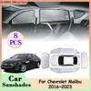 Für Chevrolet Malibu 2016~2024 Vollabdeckung Sonnenblenden Windschutzscheibenpolster Auto Hintere Seitenscheiben Blenden Vorhänge Anti-UV Zubehör