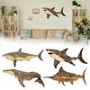 Wooden Whale Decor Hanging Wood Whale Wall Ornament Rustic Nautical Whale Decor Beach Theme Home Decoration Easy Install