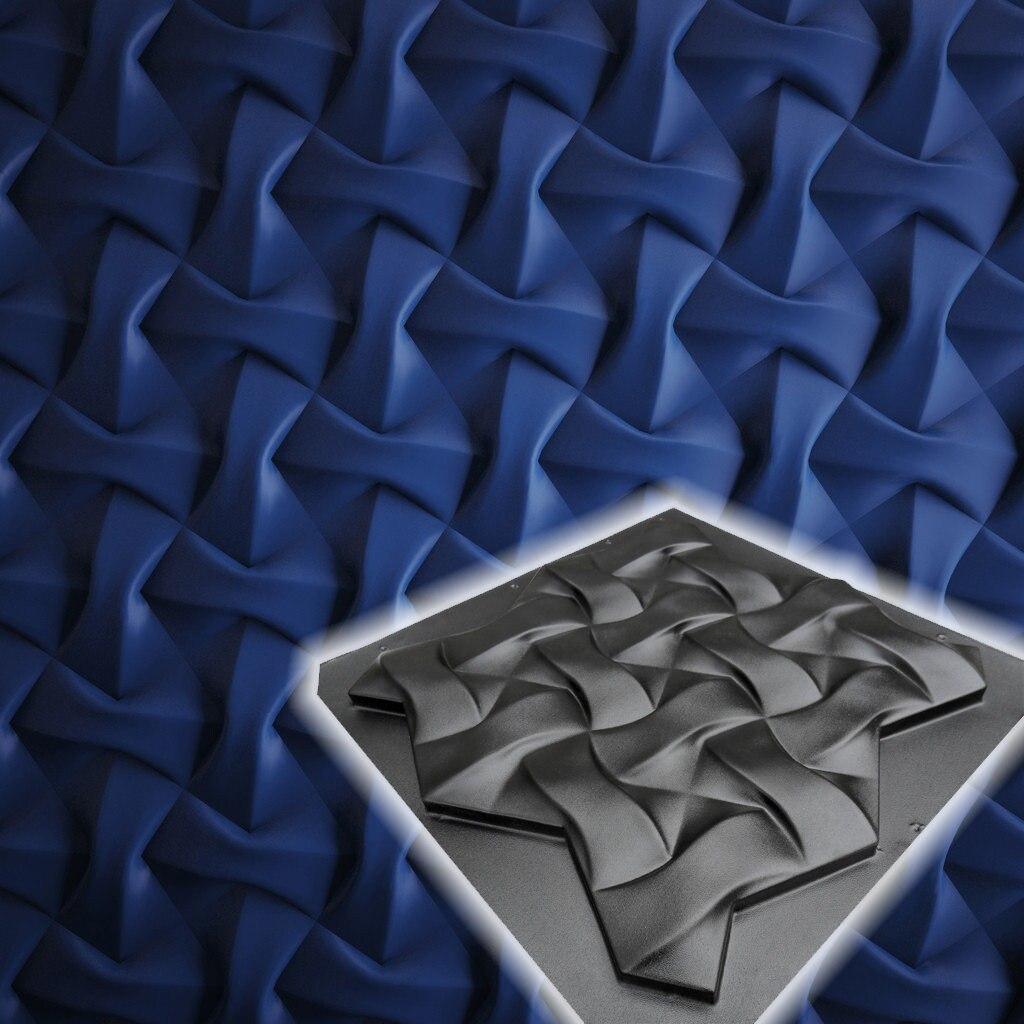 Plastová forma pro výrobu 3D panelu „Marshmalloy“(3D forma na dekorativní stěnové panely na sádru a beton) Nástěnná dekorace.