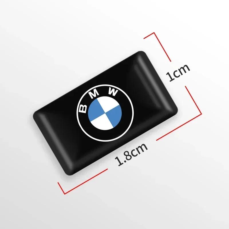XUREI1 10PC 3D Epoxy Steering Wheel Decor Sticker Car Styling Interior Decals For BMW E46 E85 E60 F10 E39 F30 E36 F20 E87 E90 E70 X3 X5