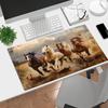 Animal Horse Running Brown Mouse Pad XXL Anti-Slip Rubber Bottom Computer Office Expansion Table Pads Laptop PC Accessories