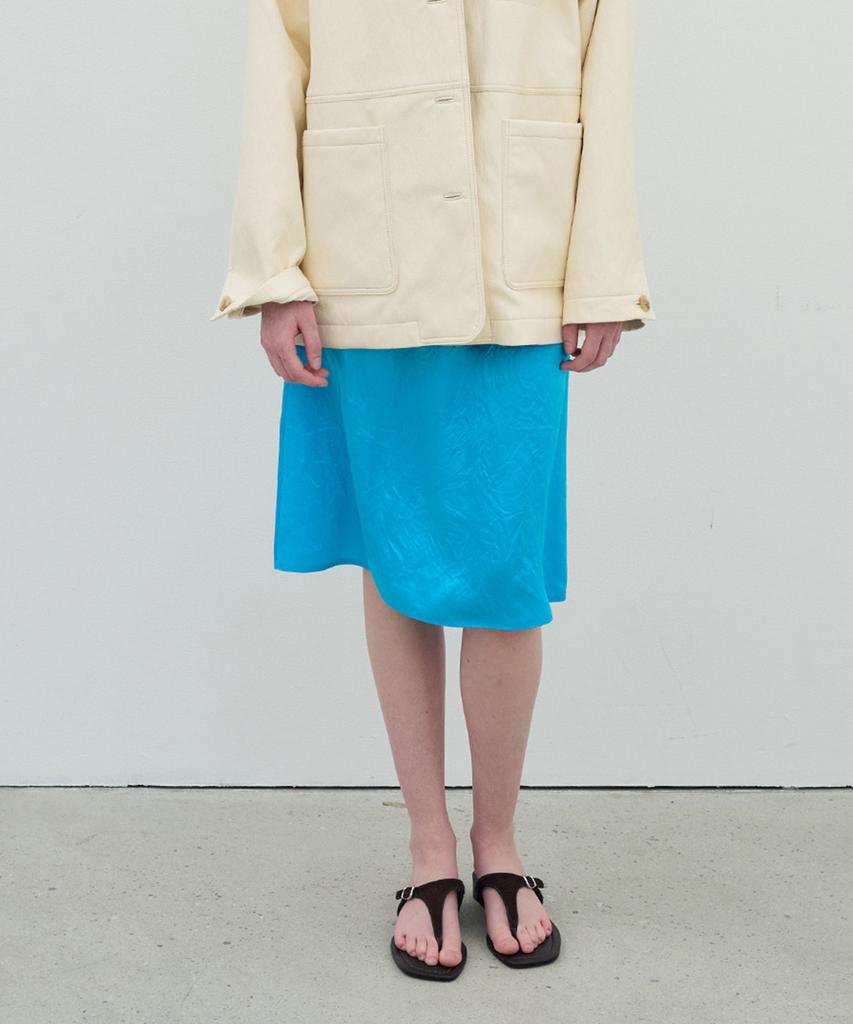 Jeonggamseutyudio Gloss Banding Skirt_3 Color