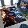 Anime Jujutsu Kaisen Yuji Satoru Cartoon Teppich für Schlafzimmer Wohnzimmer Sofa Zuhause Fußmatte Dekor, Große Kinder Spiel Rutschfeste Bodenmatte