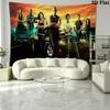 Fast Furious Wall Tapestry Aesthetic Wall Hanging Printed Fabric Blanket Decorative Tapestries for Bedroom Living Room Home Decor