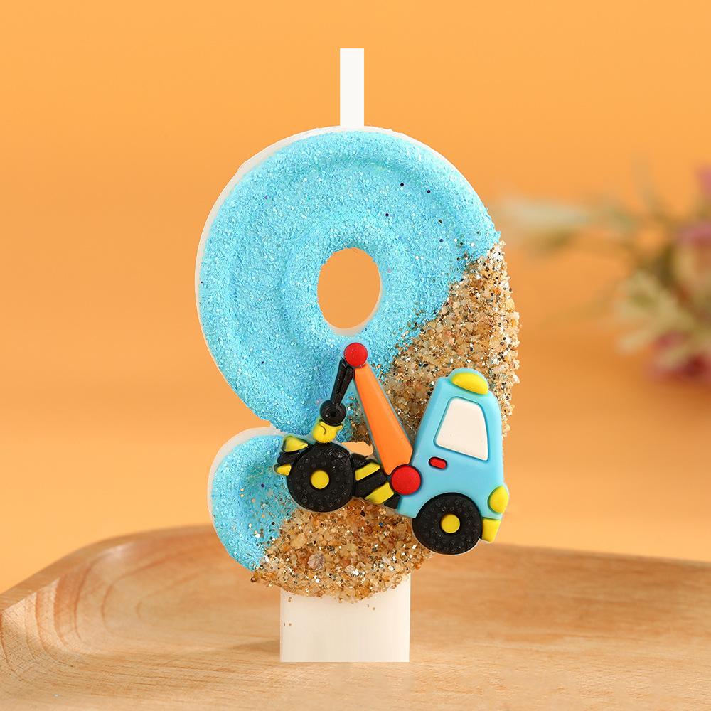 Bougie Numérique Anniversaire Petite Célébration Décoration Topper de Gâteau
