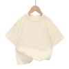 Summer Children's Short Sleeve T-Shirt New Fashion Shoulder Top Trendy Student