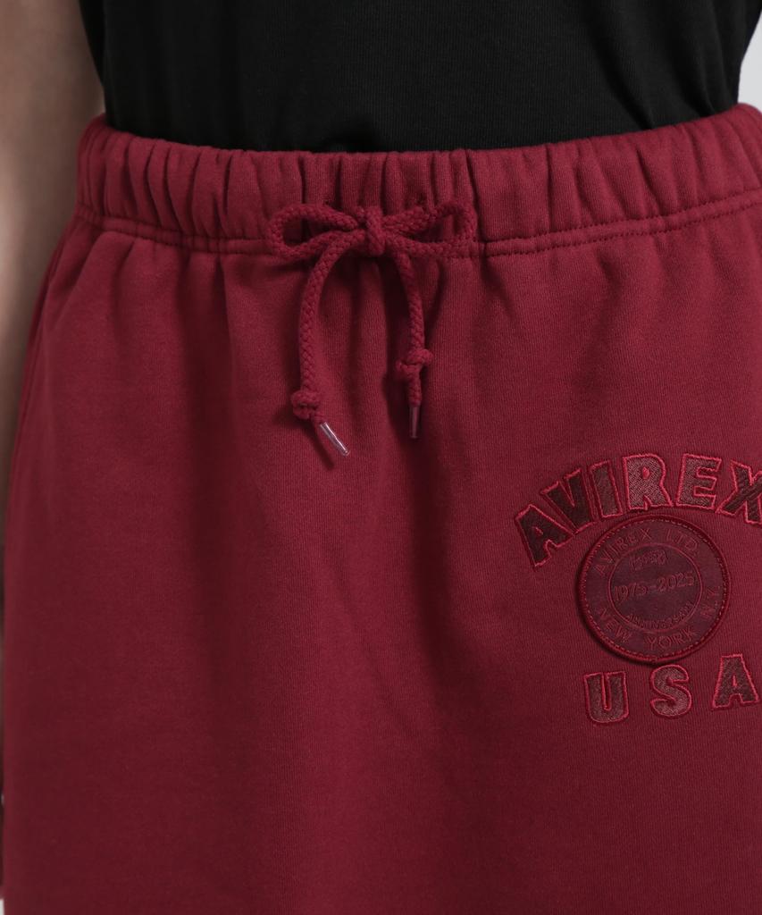 AVIREX 50th VARSITY SKIRT women's S 381 burgundy 783-5216606