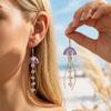1Pair Dreamy Jellyfish Tassel Earrings Tassel Charm Earrings Jewelry Accessories