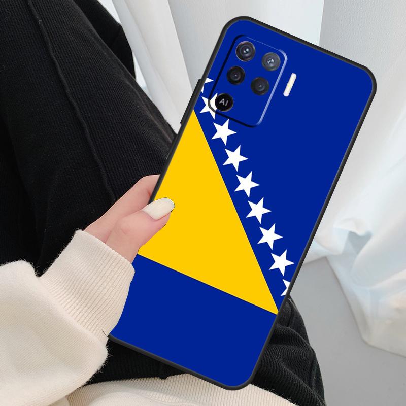 Bosnia Flag Case For Oppo A40 A60 A80 A5 Pro A15 A16 A17 A57 A77 A94 A74 A54 A76 A96 A18 A38 A58 A78 A98