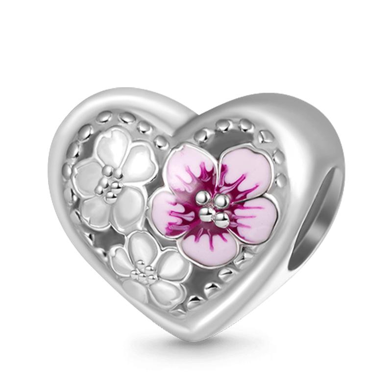 Nouveau Charm Tournesol Trèfle à Quatre Feuilles en Cuivre Ressorté Compatible Collier Bracelet Original Bijoux Femme Anniversaire Cadeau Bricolage
