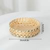 Woven Tray Fruit Basket Circular Bread Food Storage Box Woven Decorative Tray Bread Serving Basket for Camping Countertop Party