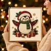 3D Bead Art for Adults Xmas Faux Pearl Kit DIY Santa Claus Painting Christmas Stress Relief Activities Tree Reindeer Craft Set Adults Holiday