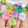 Resin Mini Luminous Animal Figurines - DIY Cartoon Toys for Micro Landscapes, Ideal Children's Gift