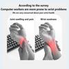 Creative Keyboard Wrist Rest Pad Comfort Waterproof Hand Pillow PU Leather Anti-slip Wristband Mouse Mat Office Supplies