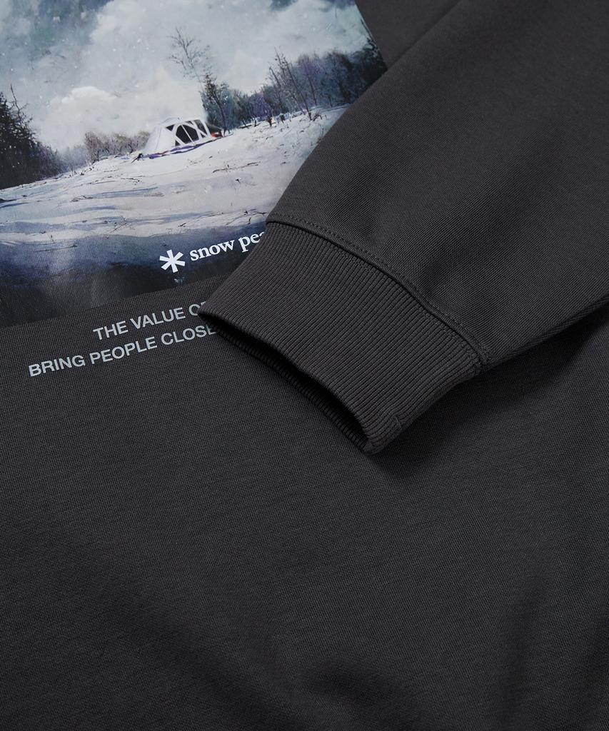 SNOWPEAK Pro Landscape Brushed Sweatshirt Charcoal (S23FMFHT38)