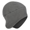 Mujigukseokbangun Beanie Fleece Visor Bangun Earmuffs (gray)