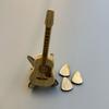 Wooden Guitar Pick Holder Guitar Pick Box with Stand Acoustic Guitar
