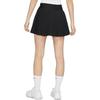 Nike Dri-Fit Advantage Solid Color Logo Print Irregular Hem Mid-Waist Sports Comfort Pleated Casual Skirt Women Bottoms Black DR6850-010