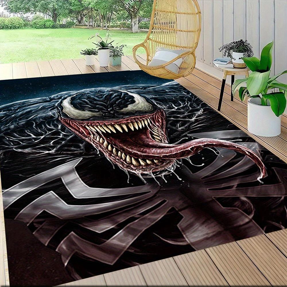 1 buc. Covor cu model Venom, pentru Zonă, Dormitor și Cameră de Joacă - Durabil, Rezistent la Pete și Ușor de Curățat, Sufragerie, Cameră de Spălat, Decor Acasă, Chris