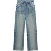 EICHITOO Women's High-Waist Wide-Leg Denim Jeans