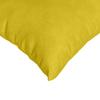 Sofa Cushions 2 pcs Yellow 45 x 45 cm Cord Fabric