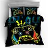 Mode Zwart Familie Spel Gamepad 3d Beddengoed Set Volwassenen Kinderen Cadeaus Kussensloop Dekbedovertrek Sets Slaapkamer Decor King Beddengoed Sets