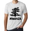 Ανδρικό Vintage T-Shirt Γραφικό T-Shirt Ώρα για Νέες Περιπέτειες Mwanza Vintage Λευκό