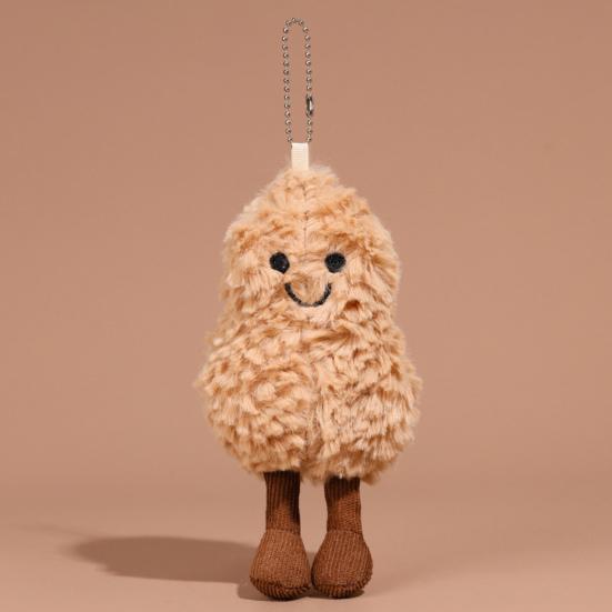 Yousheng Peanut Plush Pendant 17cm Cute Interactive Toy Pocket Size Plush Keychain Living Room Decoration Birthday Gift for Girls Boys