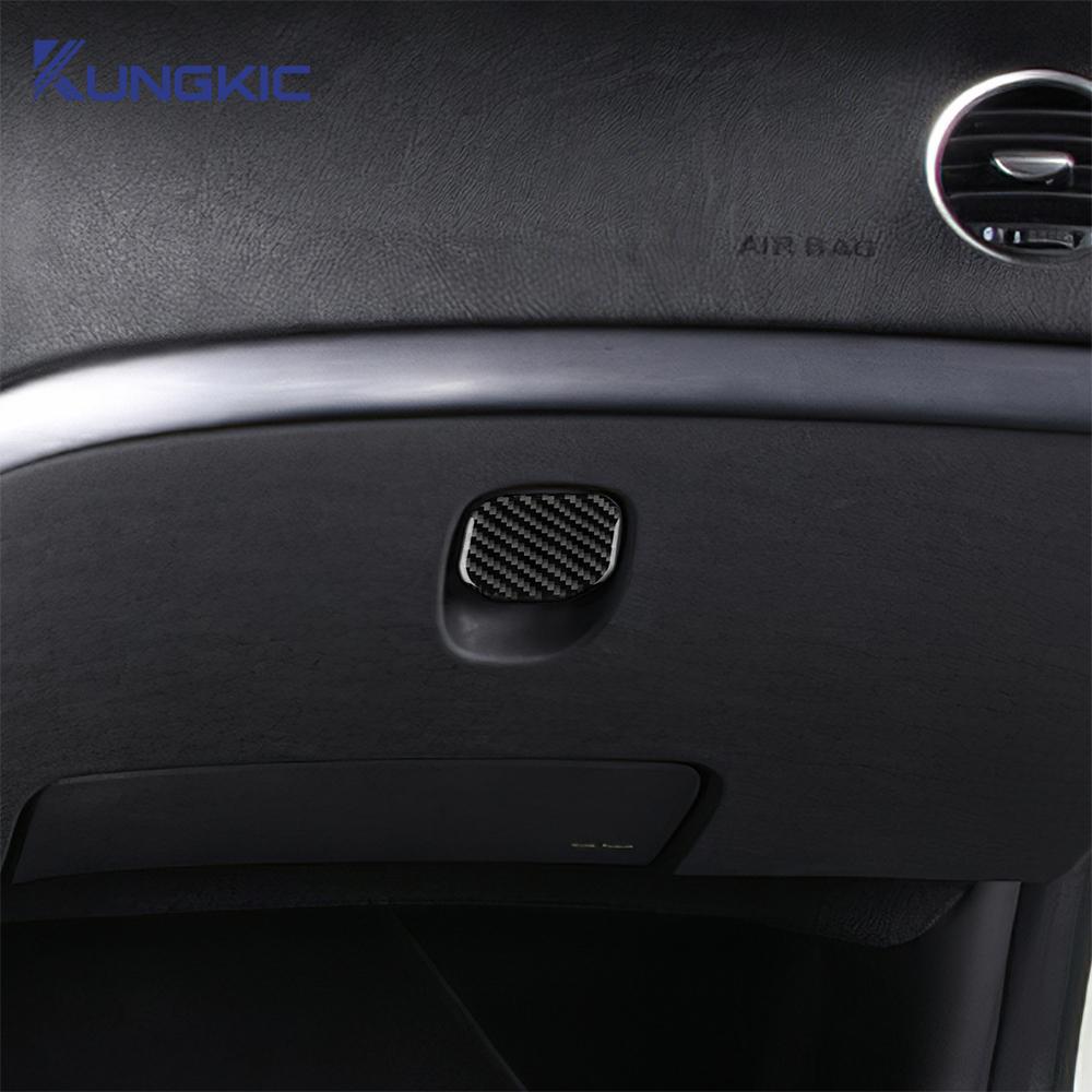 Real Soft Carbon Fiber Sticker For Alfa Romeo 159 2005-2017 2018 2019 2020 2021 2022 2023 Car Co-pilot Storage Box Accessories