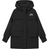 2023 Winter New Fashion Simple Loose Warm Hooded Jacket Women Outerwear Black F11W348906F-BK