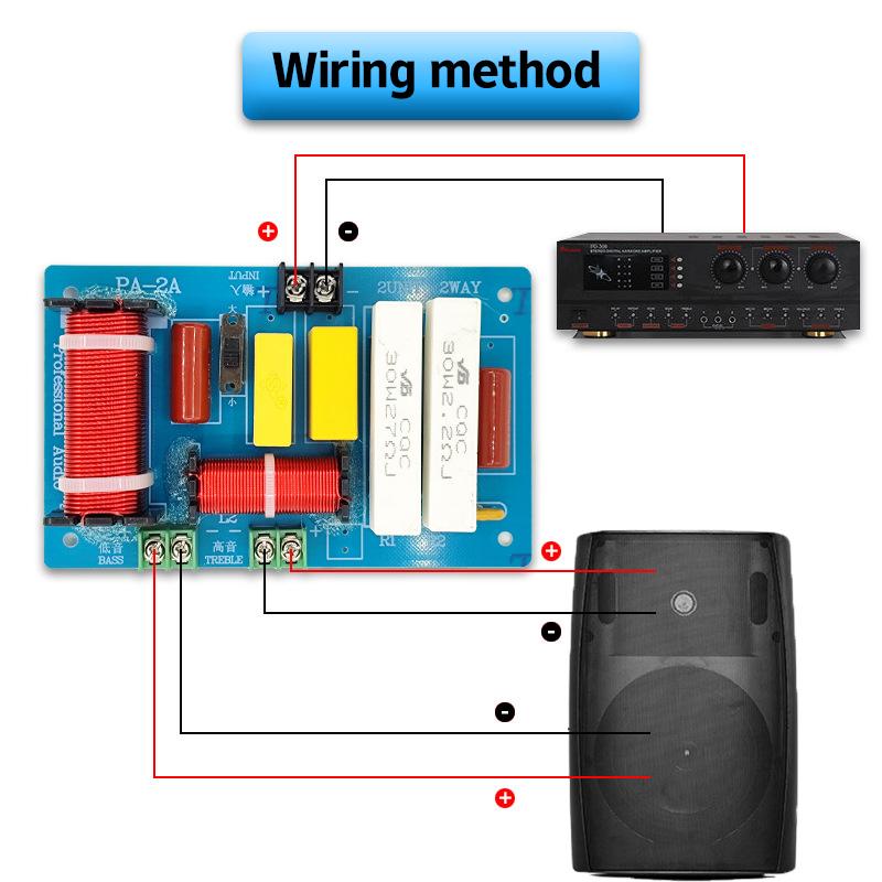 Pa-2A 450W 2pásmový reproduktorový výhybka výškový reproduktor basový výhybka filtr reproduktorový zesilovač nástroj pro domácí zvukové kino