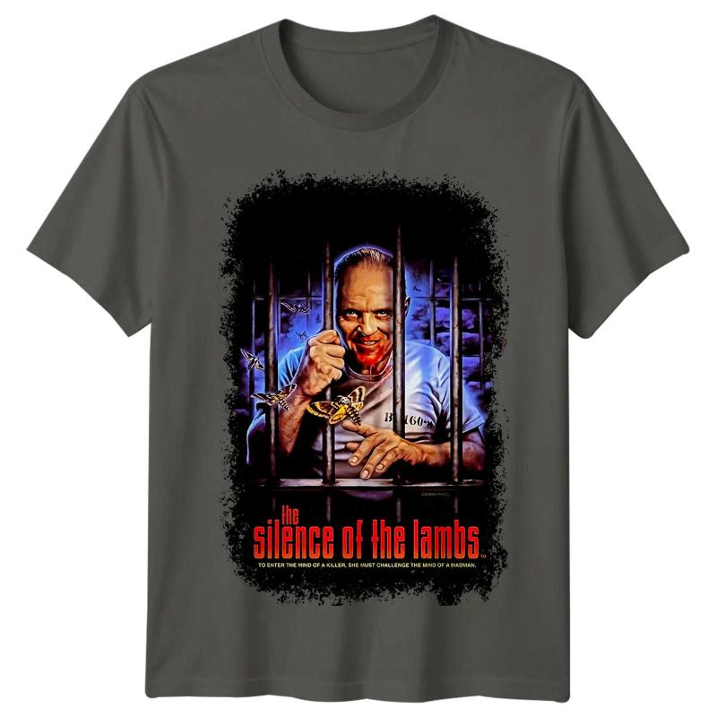 The Silence Of The Lambs () Movie Poster Inspired Tshirt Retro S Tee