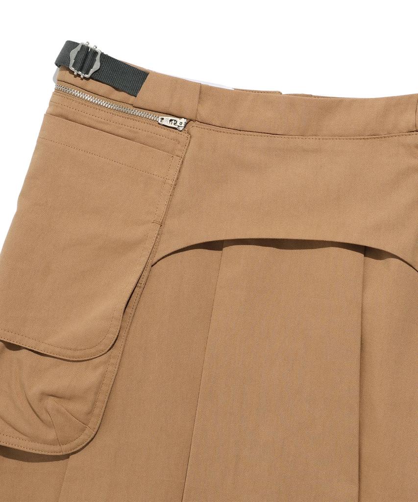 Nice Ghost Club Ffats Pleats Belt Pocket Skirt_Beige(Ng2Fsupa91A)