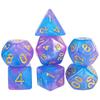 7ks/set Deskové hry Hodící kostka Colorful Universe Effect pro příslušenství deskových her DND