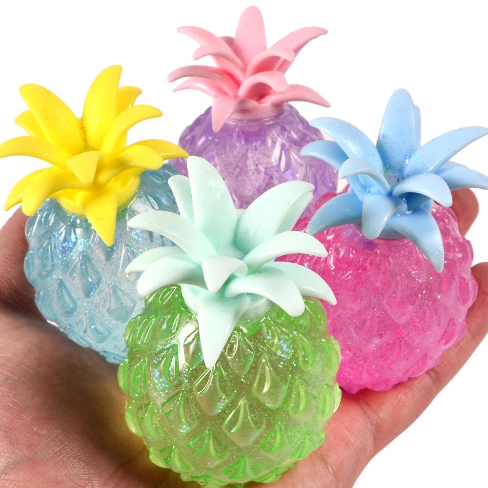 Decompression Pineapple Squeeze Toys Sensory Stress Relief Stretch Sensory Balls Anxiety Relief Fidget For Adhd  Gift