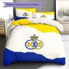 Royale Union Saint-Gilloise Pattern Bedding Quilt Set Home Decoration Gift (1 * Duvet Cover + 2 * Pillowcase Without Core)