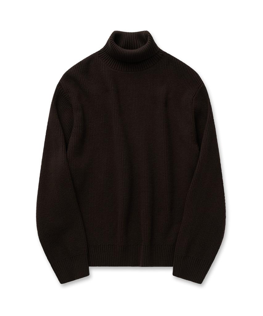 Pilpeu Classic Roll-Neck Knit 31(Brown)