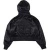 Nike Jacke mit Kapuze und langen Ärmeln mit gedrucktem Buchstaben für Damen, Schwarz DV8083-010