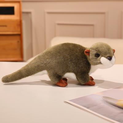 Simulation Otter Puppe Plüschtier Meerschweinchen Puppe Zoo Aquarium Ornament Geschenk Otter Puppe