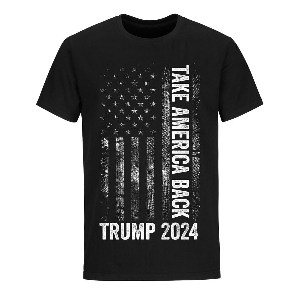 Trump 2024 Take America Back USA Flag T Shirts Political Election Trump Shirts