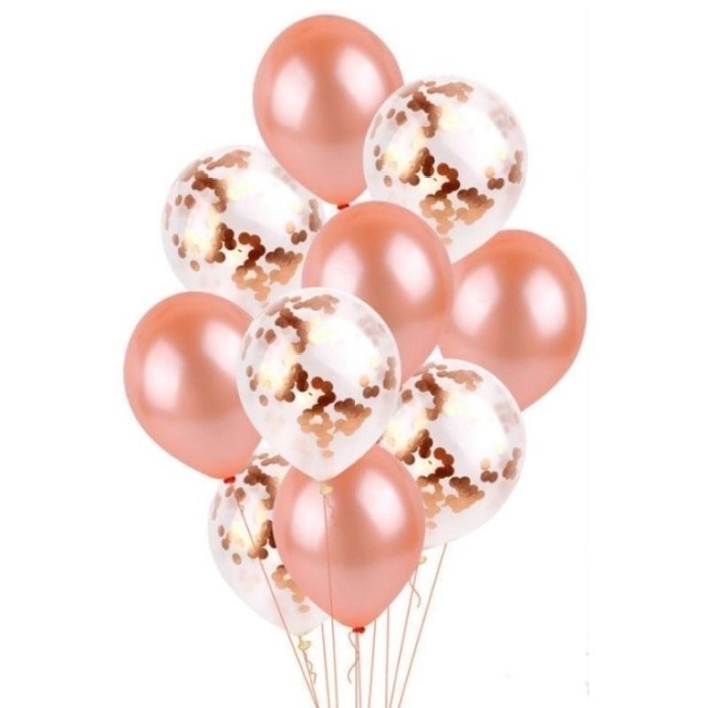 Nová sada 30 ks Růžově zlatý Balónek Happy Birthday Párty Balónek Svatba Balónek Dekorace Dárek