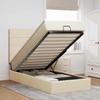 Maison Exclusive - Ottomane mit Matratze creme 90x200 cm Stoff