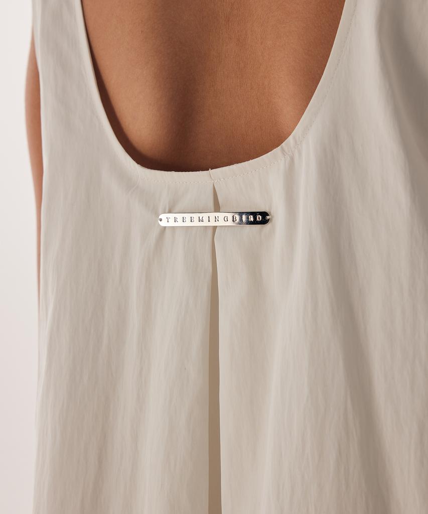 Teulimingbeodeu Layered Sleeveless Long One-Piece [ White ]