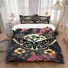 3pcs Celestial Moth Print Bedding Set, Suitable for Bedroom Decoration, (Includes 1 Duvet Cover And 2 Pillowcases, Quilt Not Included) Yy250822161