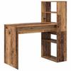Desk with Shelf Reclaimed Wood Look 113 x 54 x 120 cm Engineered Wood