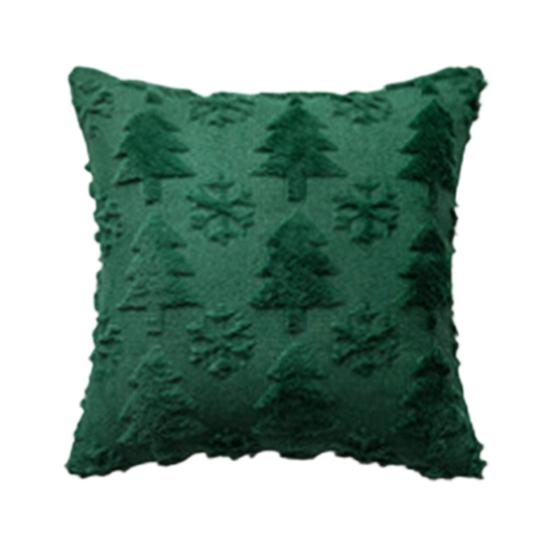 Christmas Throw Pillow Cover Xmas Tree Pillowcases Soft Plush Cushion Covers with Hidden Zipper Closure Winter Home Decor