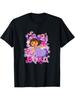 Women's Cotton T-shirt _Dora and Boots Let's Explore_, Made of Pure Cotton, High Quality, with a Durable and Fashionable Print for Casual Wear