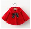 Winter Jacket Baby Girl Clothes Fashion Christmas Princess Cloak Autumn Warm Faux Fur Girls Coat Plush Baby Outwear