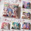 L-Lucky Star Anime Cushion Cover Premium Comfort Reversible Pillow Cove -Two In One Design for Any Room & Car Interior