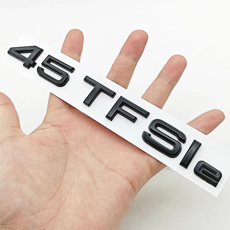 NEW 3D ABS Car Letters Logo A3 45TFSIe Badge Rear Trunk Sticker Decals For Audi A3 45 TFSI E 8Y Auto Tail Marking Accessories